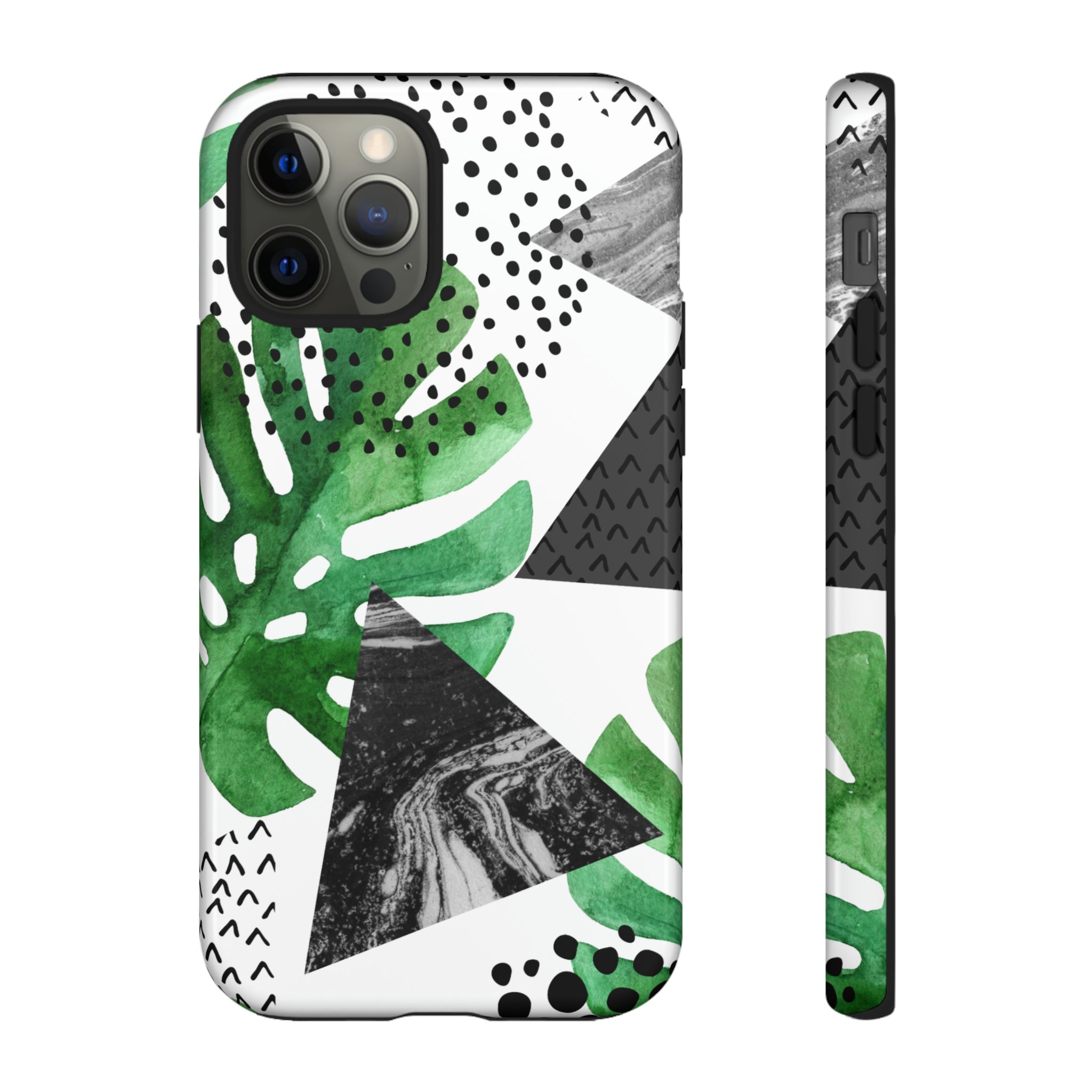 Grunge Green Tropical - Protective Phone Case