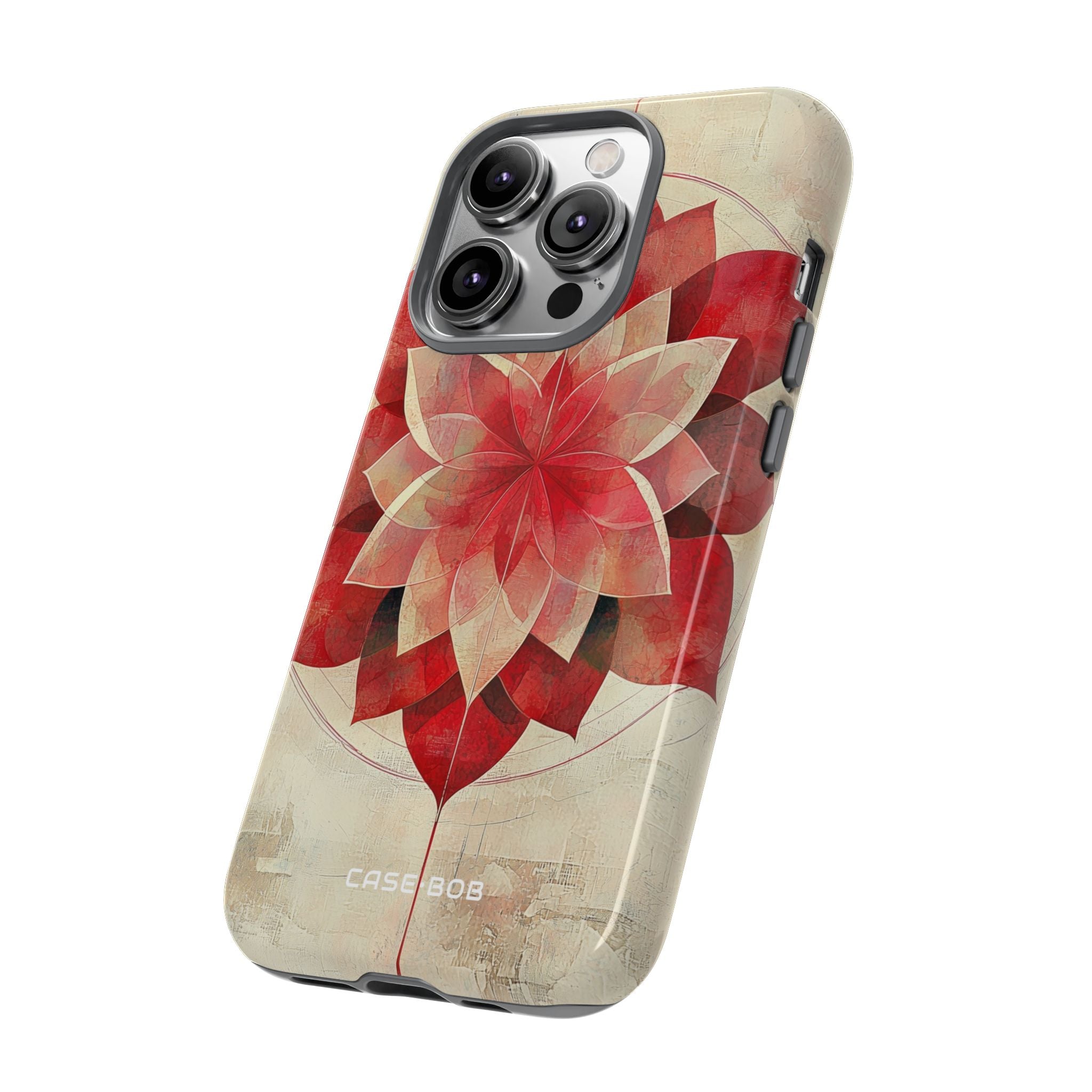 Crimson Bloom iPhone 14 Pro Case - Tough