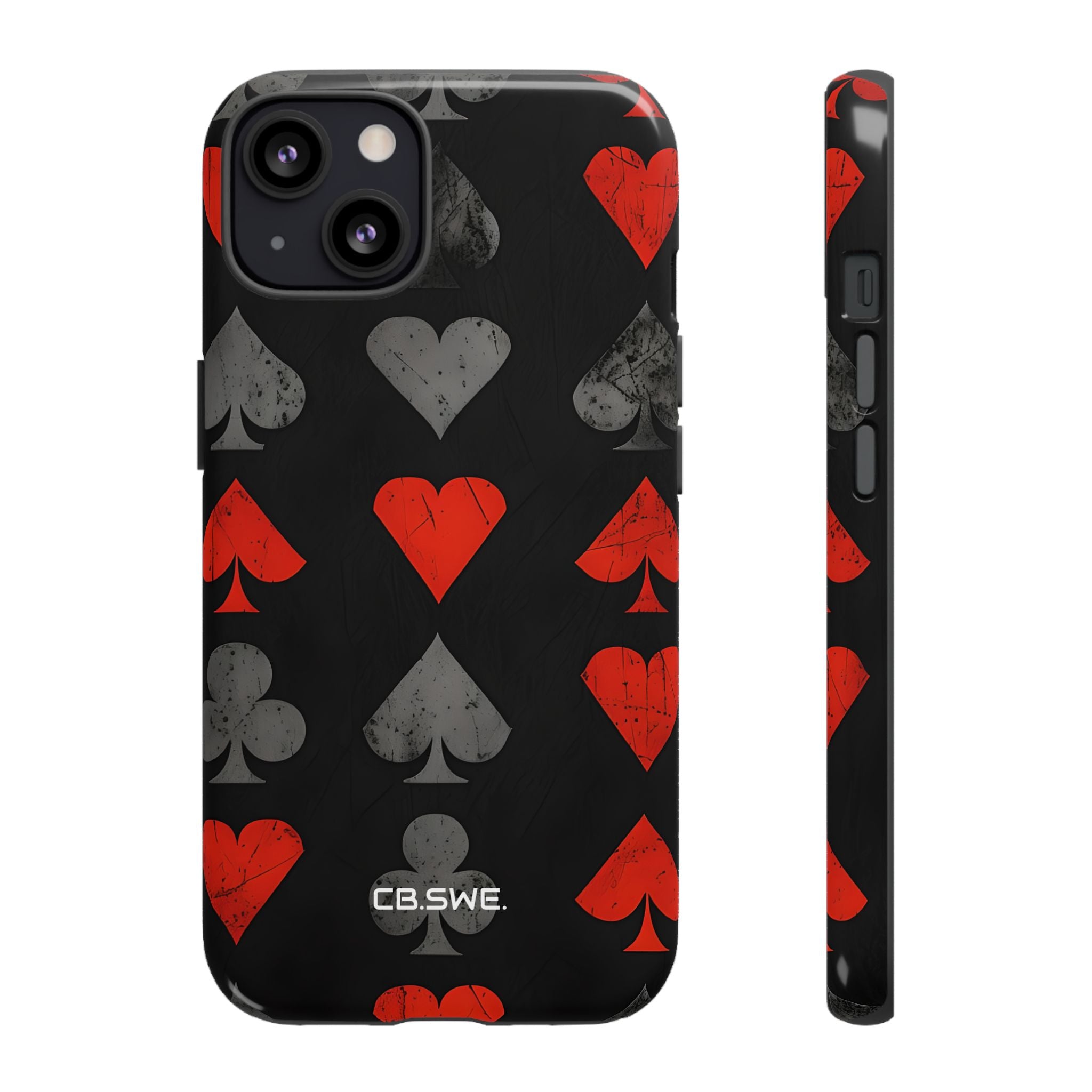 Playing Card Suits Gothic Flair iPhone 13 - Tough