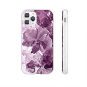 Strahlendes Orchideen-Design | Handyhülle für iPhone (flexible Hülle) 