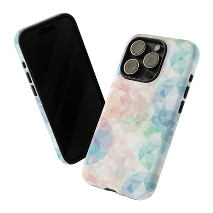 Geometric Intricacy: Pastel Precision - Protective Phone Case