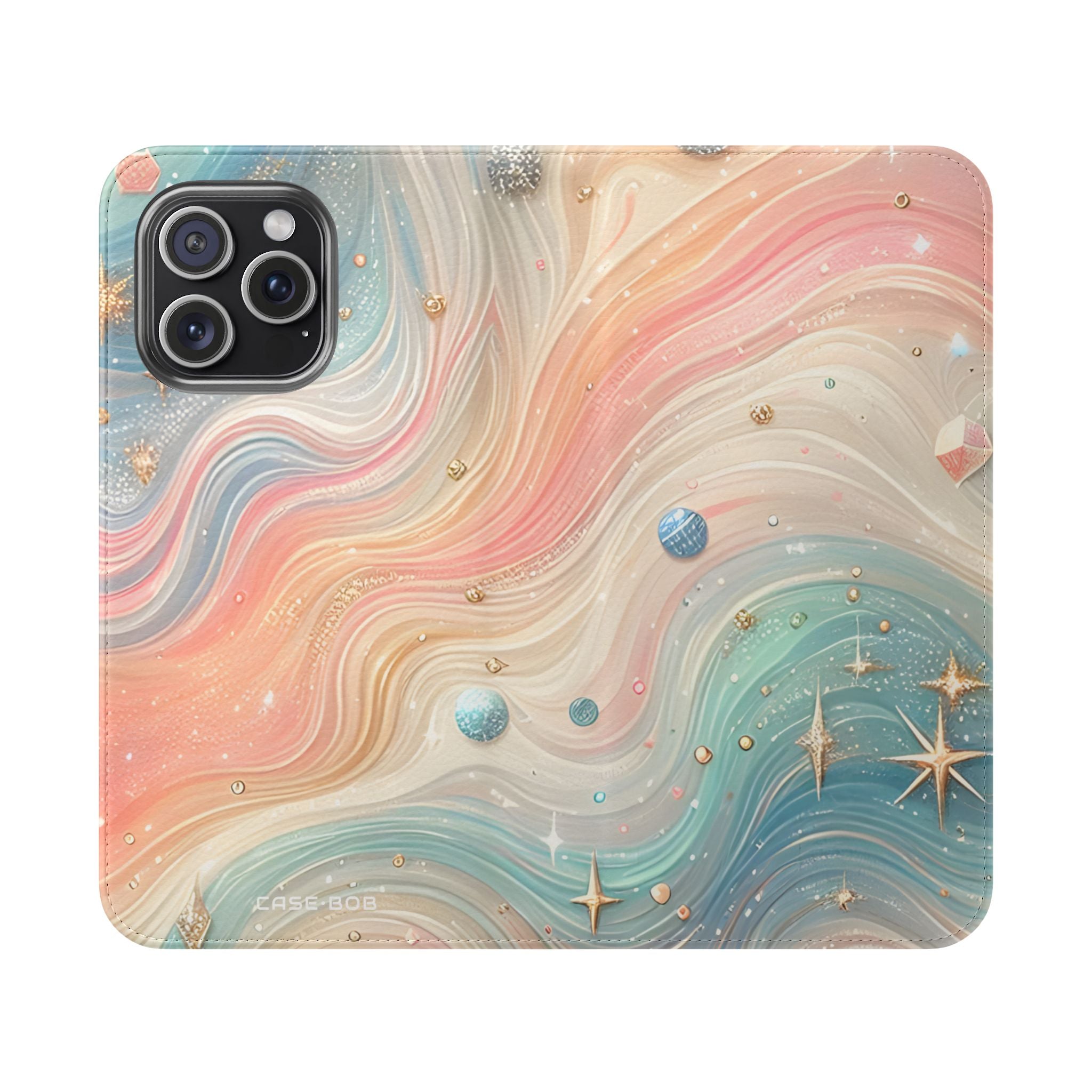Celestial Waves - iPhone 15 Pro Max Case - Wallet