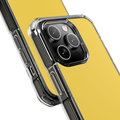 Mustard Yellow - Clear Impact Case for iPhone