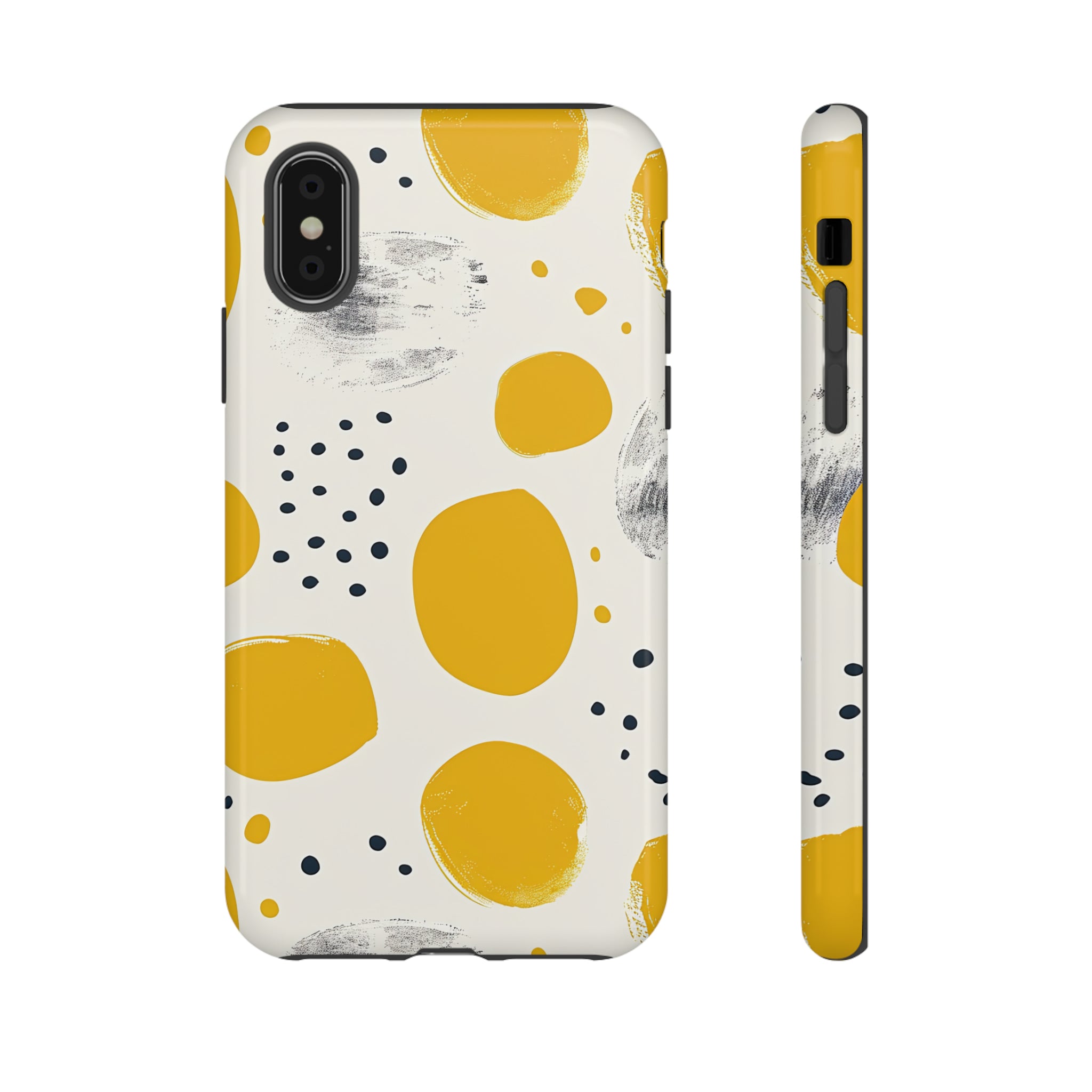 Dotted Yellow Simplicity - Protective Phone Case