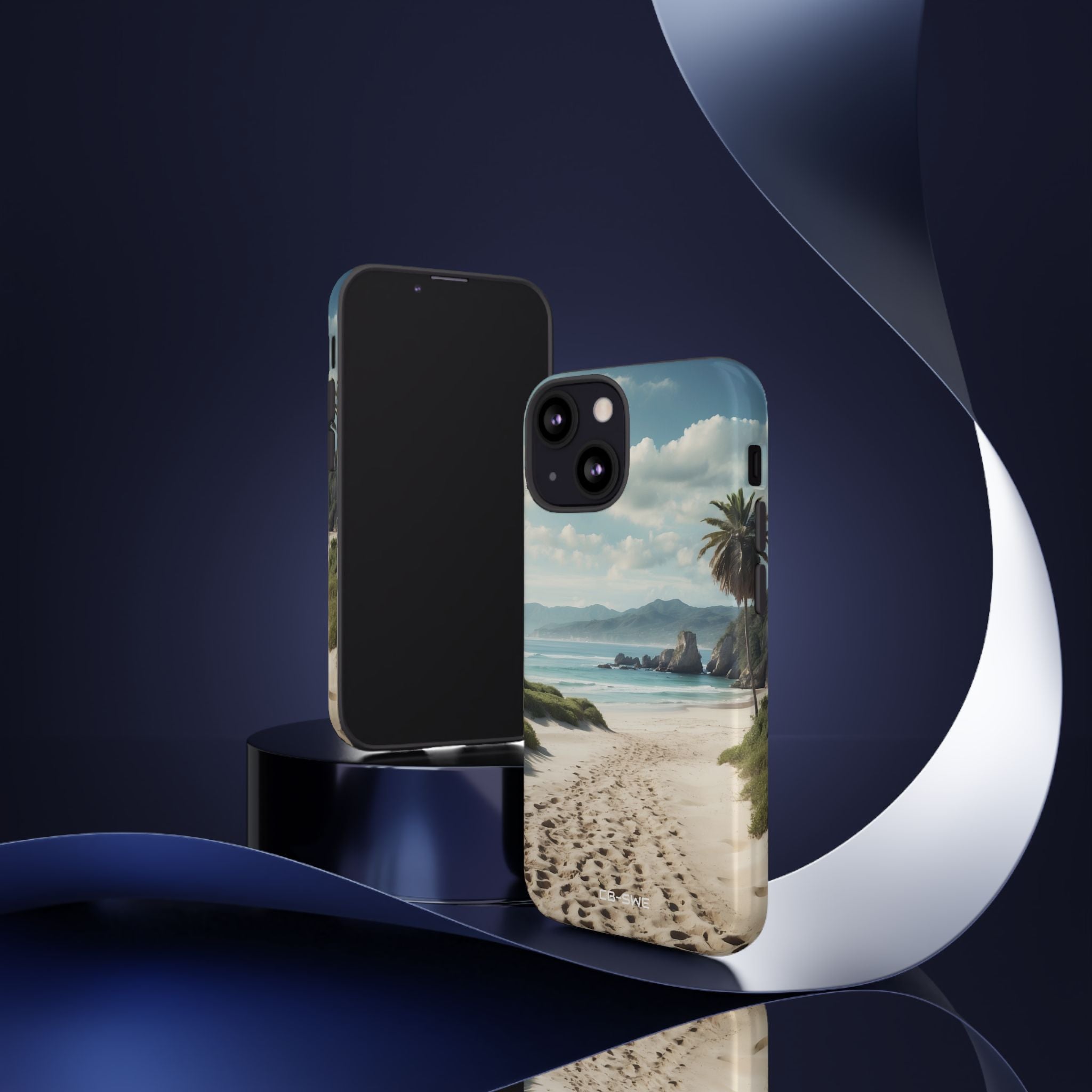 Footprints Trace Sand - iPhone Case