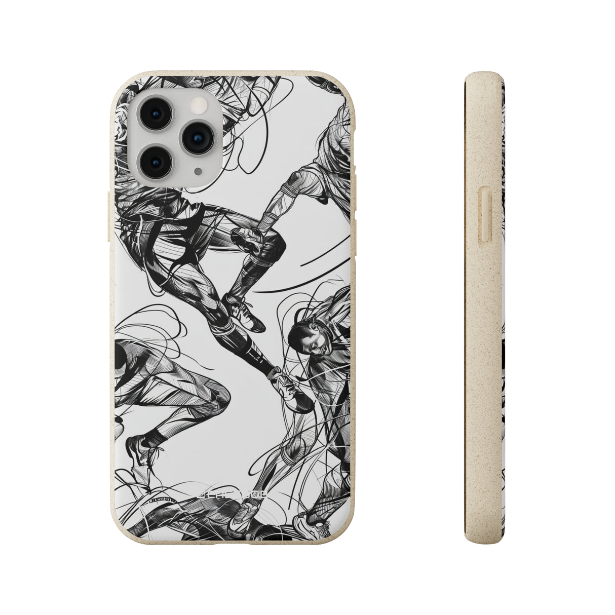 Dynamic Athletic Surrealism | Biodegradable Phone Case