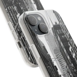 Noir Urban Serenity | Flexible Phone Case for iPhone