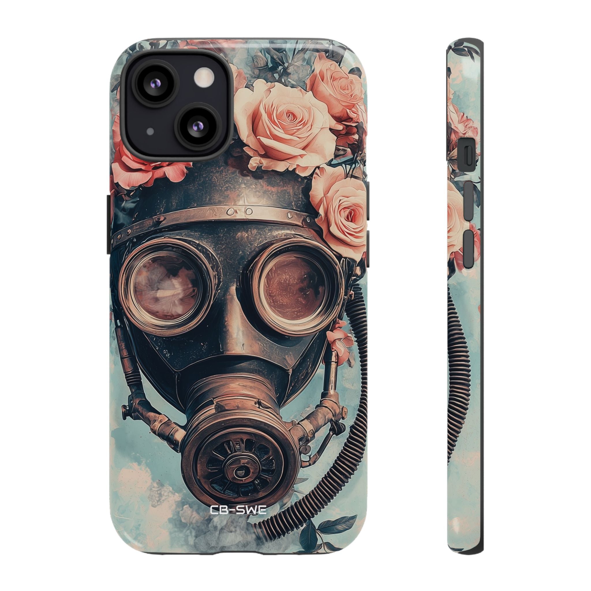 Roses Embrace Mask - iPhone Case