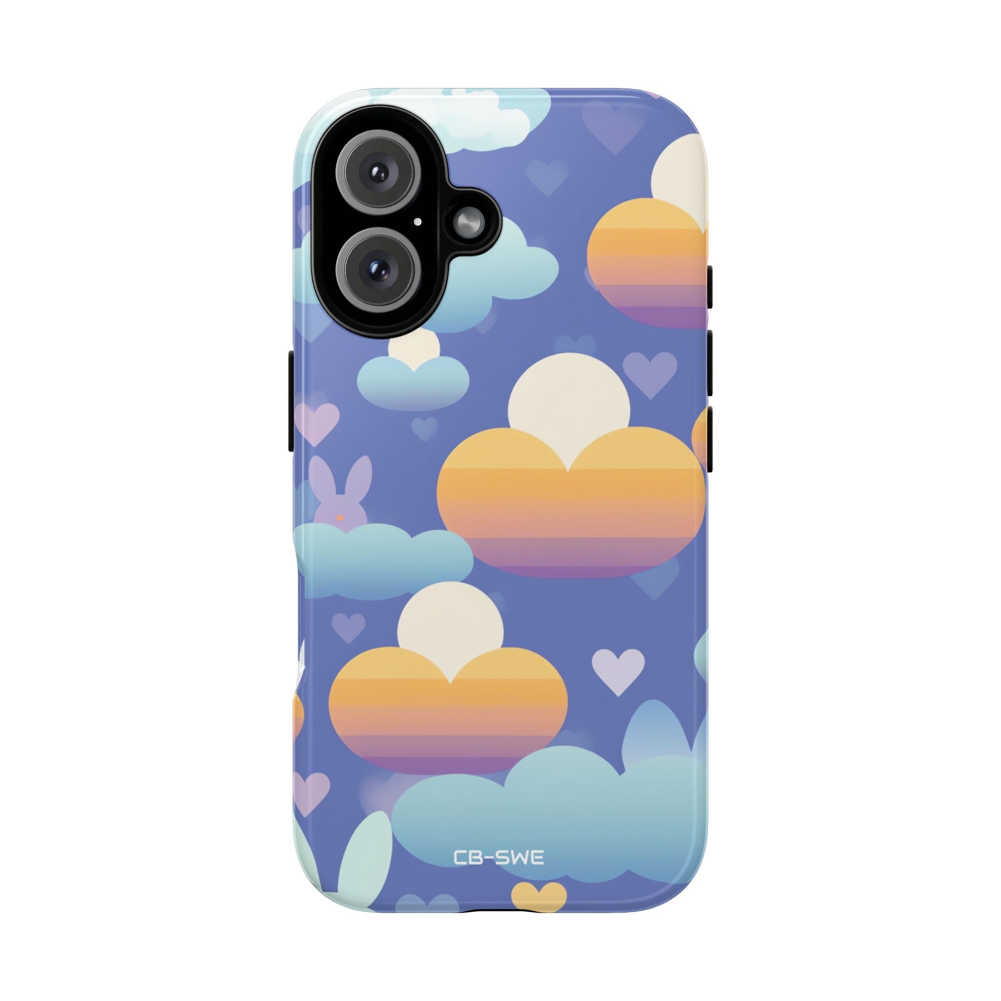 Bunnies Dance Among Clouds - iPhone Case