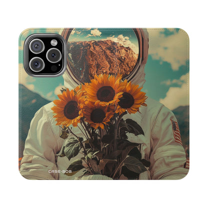 Sunflower Astronaut - iPhone 16 Pro Case - Wallet