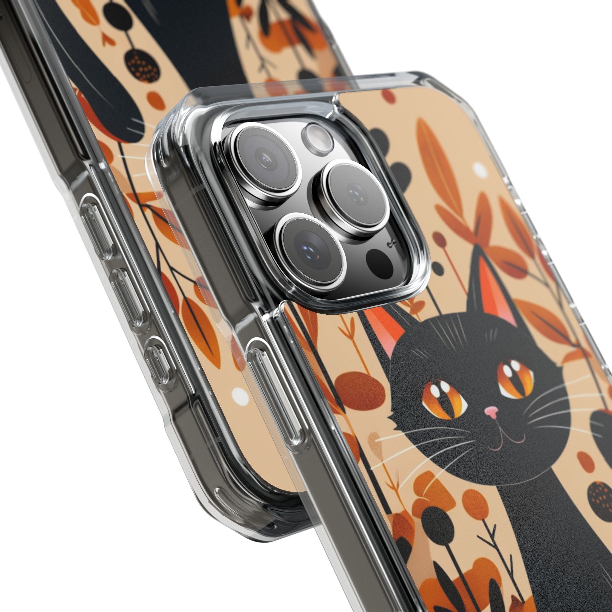 Autumnal Cat Whimsy iPhone Case - Impact
