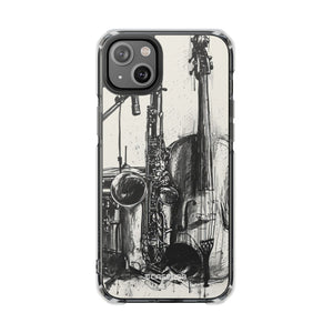 Jazz Ink Expressions - Phone Case for iPhone (Clear Impact - Magnetic)