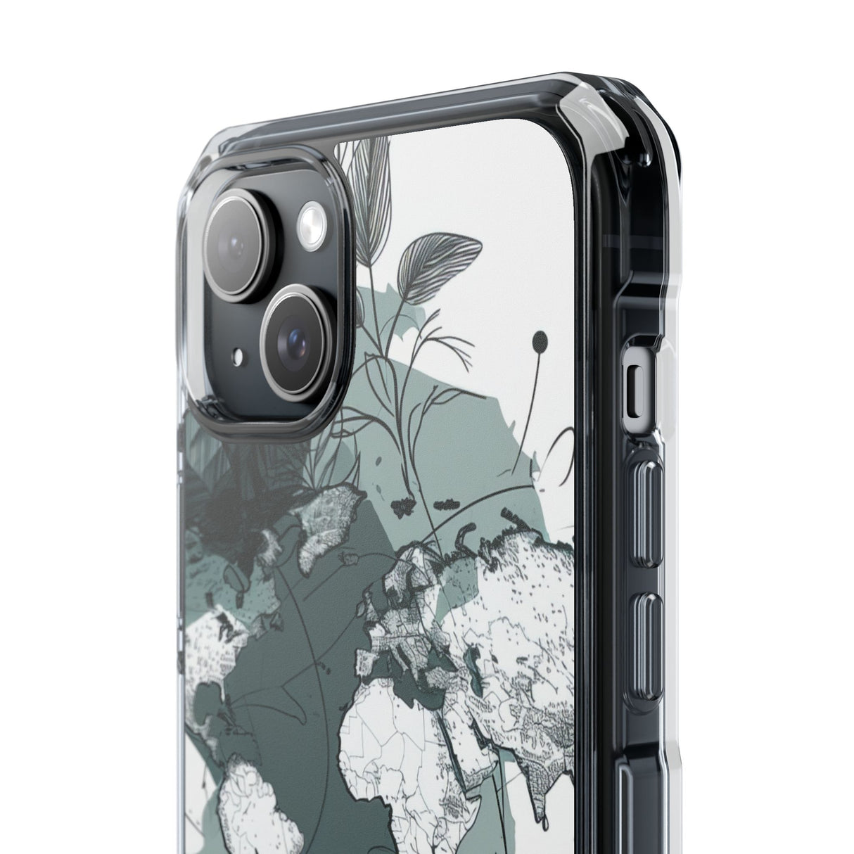 Botanical Cartography - Phone Case for iPhone (Clear Impact - Magnetic)