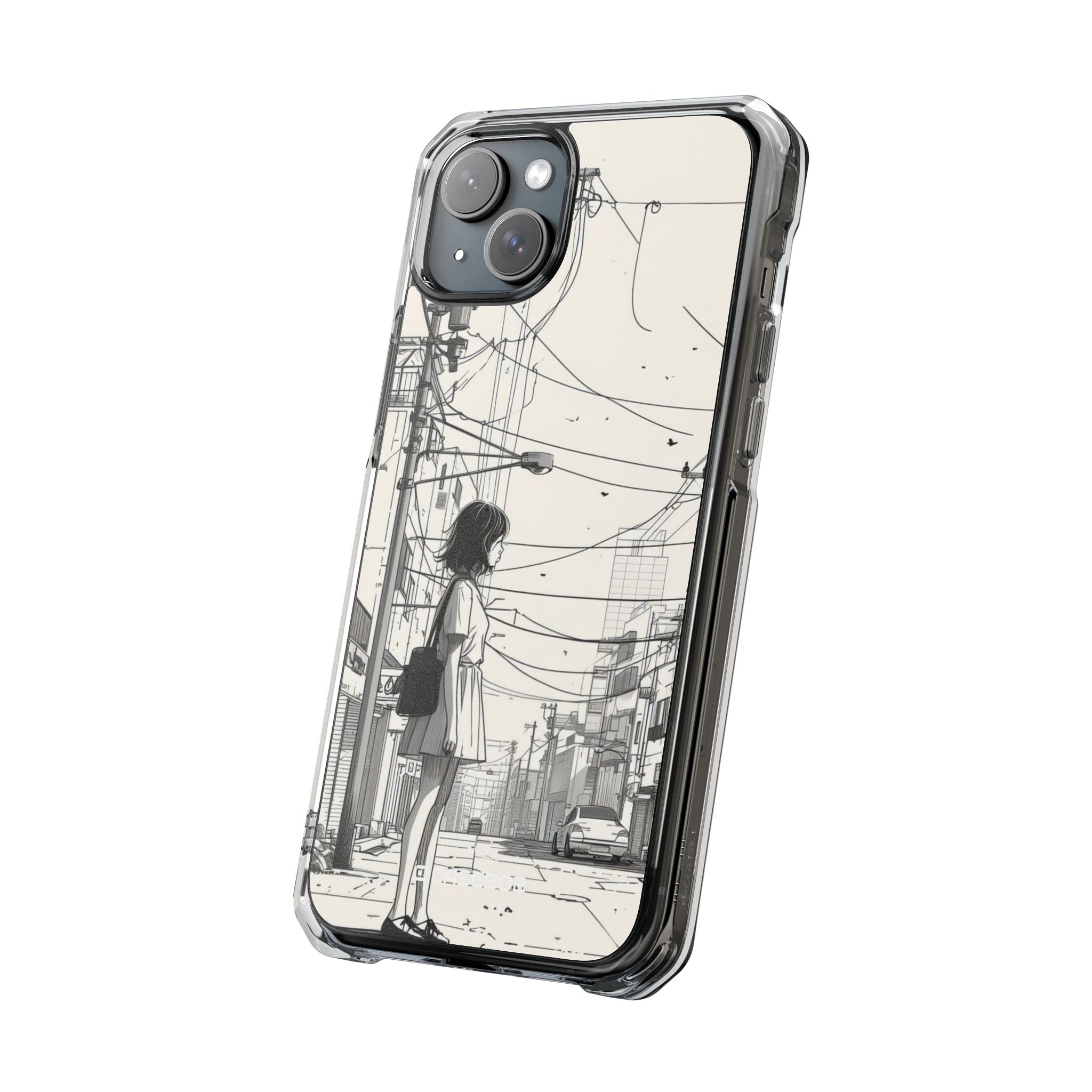 Urban Solitude Sketch - Phone Case for iPhone