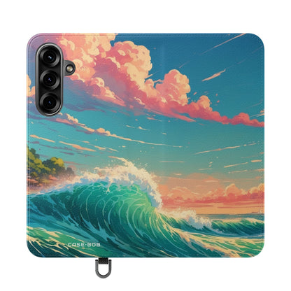 Sunset Wave - Samsung S25+ Case - Lompakko