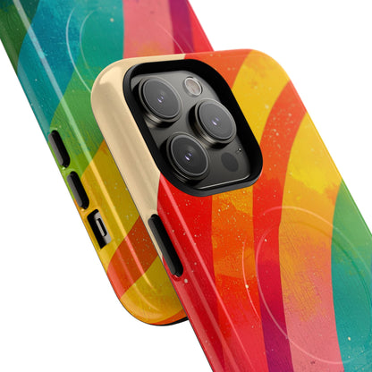 Textured Rainbow Arc iPhone 14 Pro Max Case - Tough+