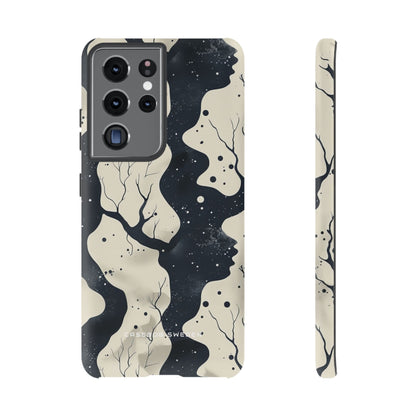 Organic Fluid Silhouettes with Cosmic Depth  Samsung S21 - Tough Phone Case