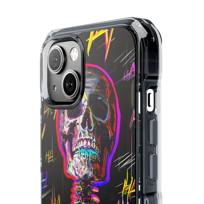 Neon Skeleton Chaos iPhone Case - Impact