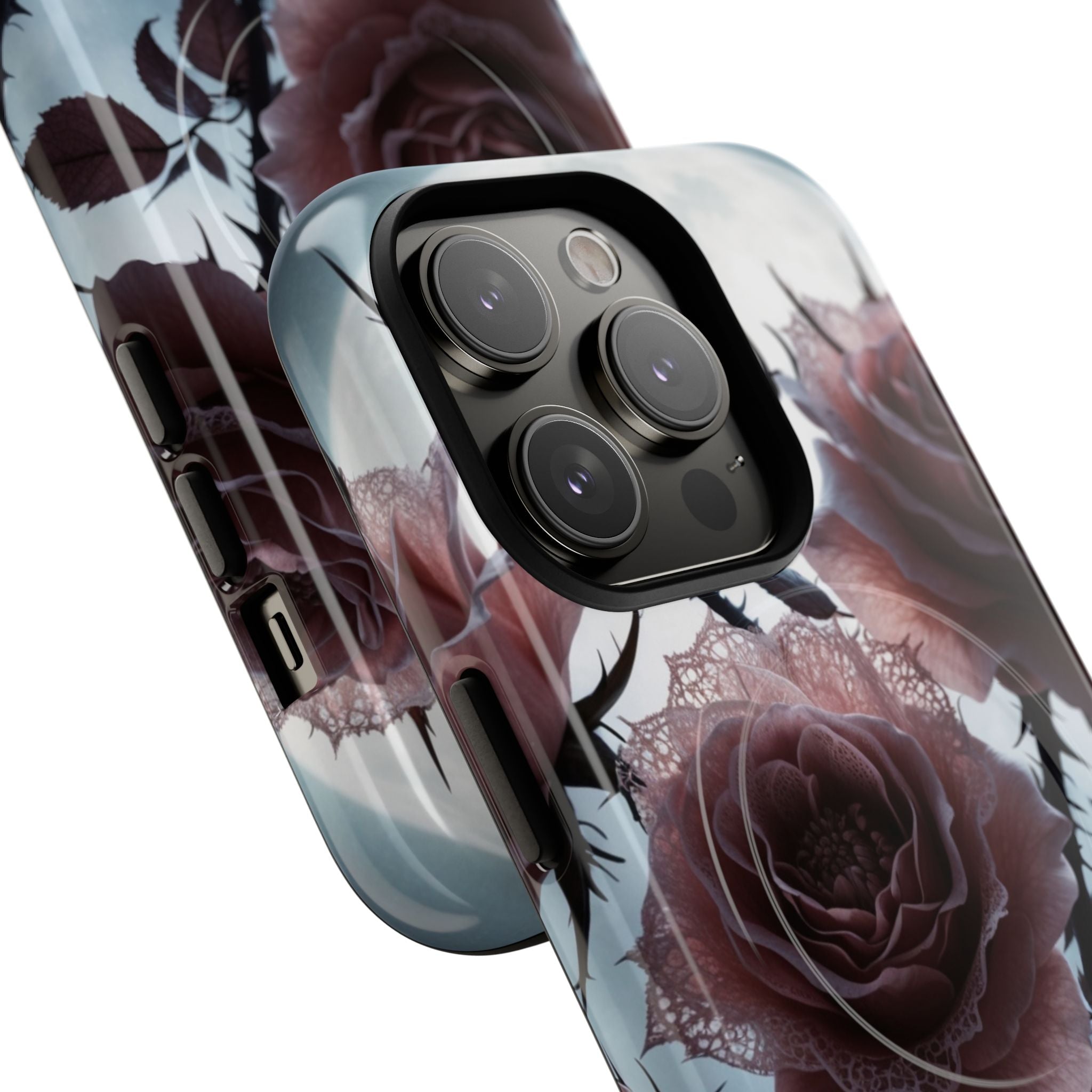 Luminous Rose Thorns iPhone 14 Pro Case - Tough+