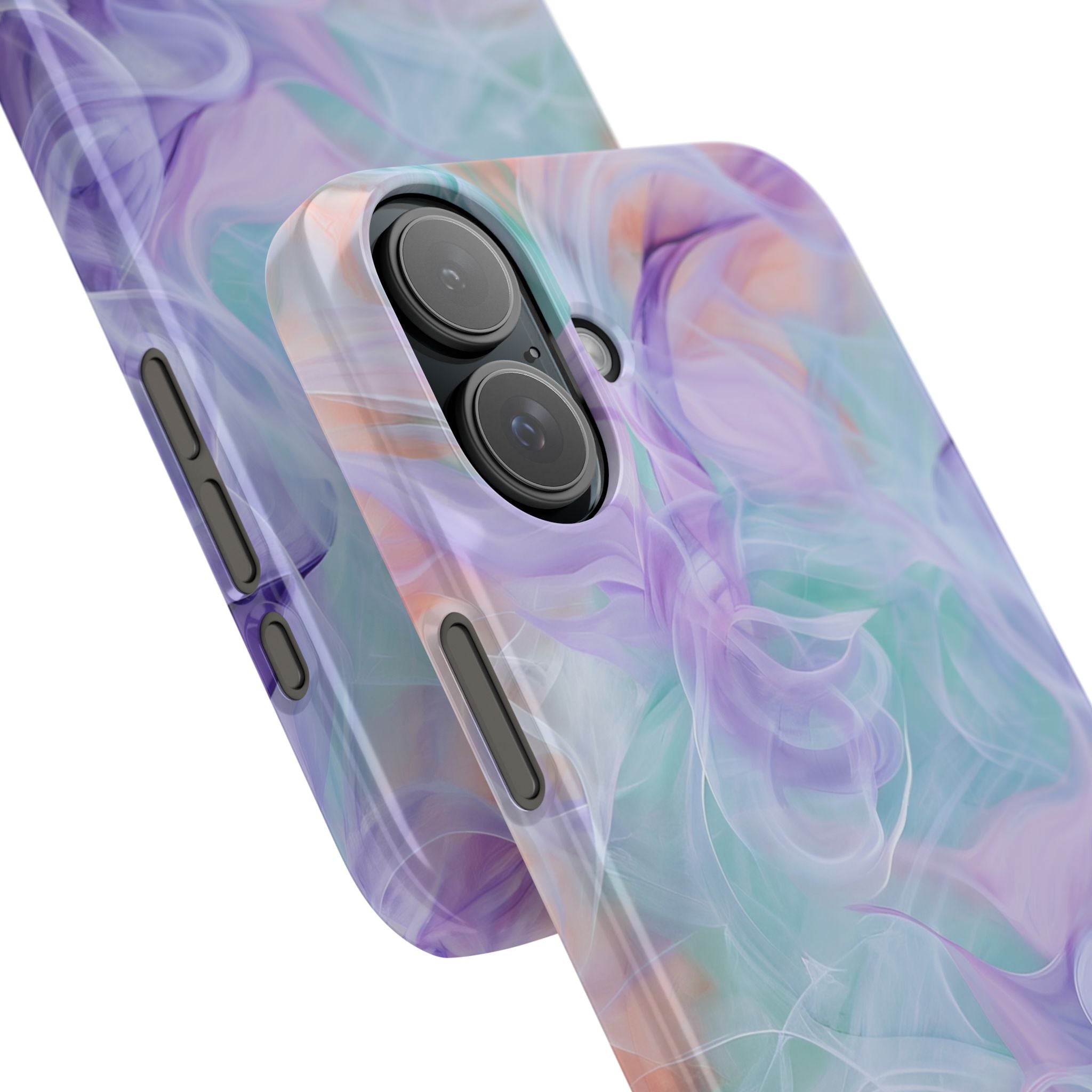 Purple Peach Whirl - Slim iPhone 16 Phone Case