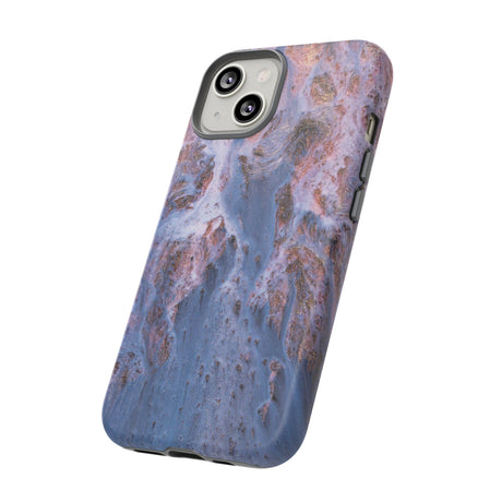 Blue Ice Ink Art iPhone Case (Protective) Phone Case