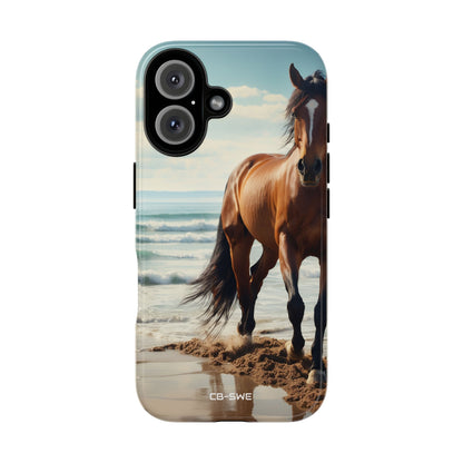 Horse Gallops Shoreline - iPhone Case