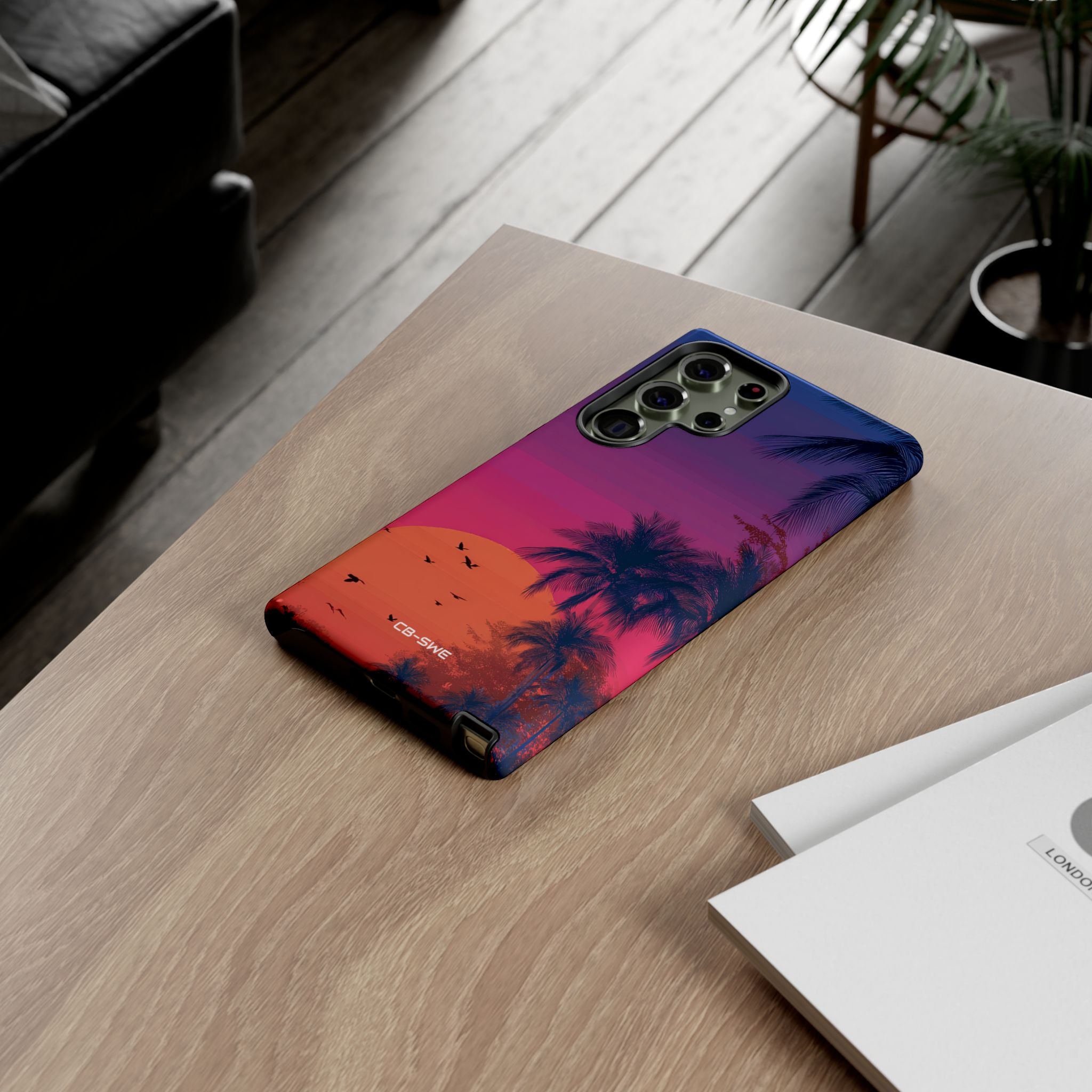 Tropical Sunset Silhouettes - Samsung Case