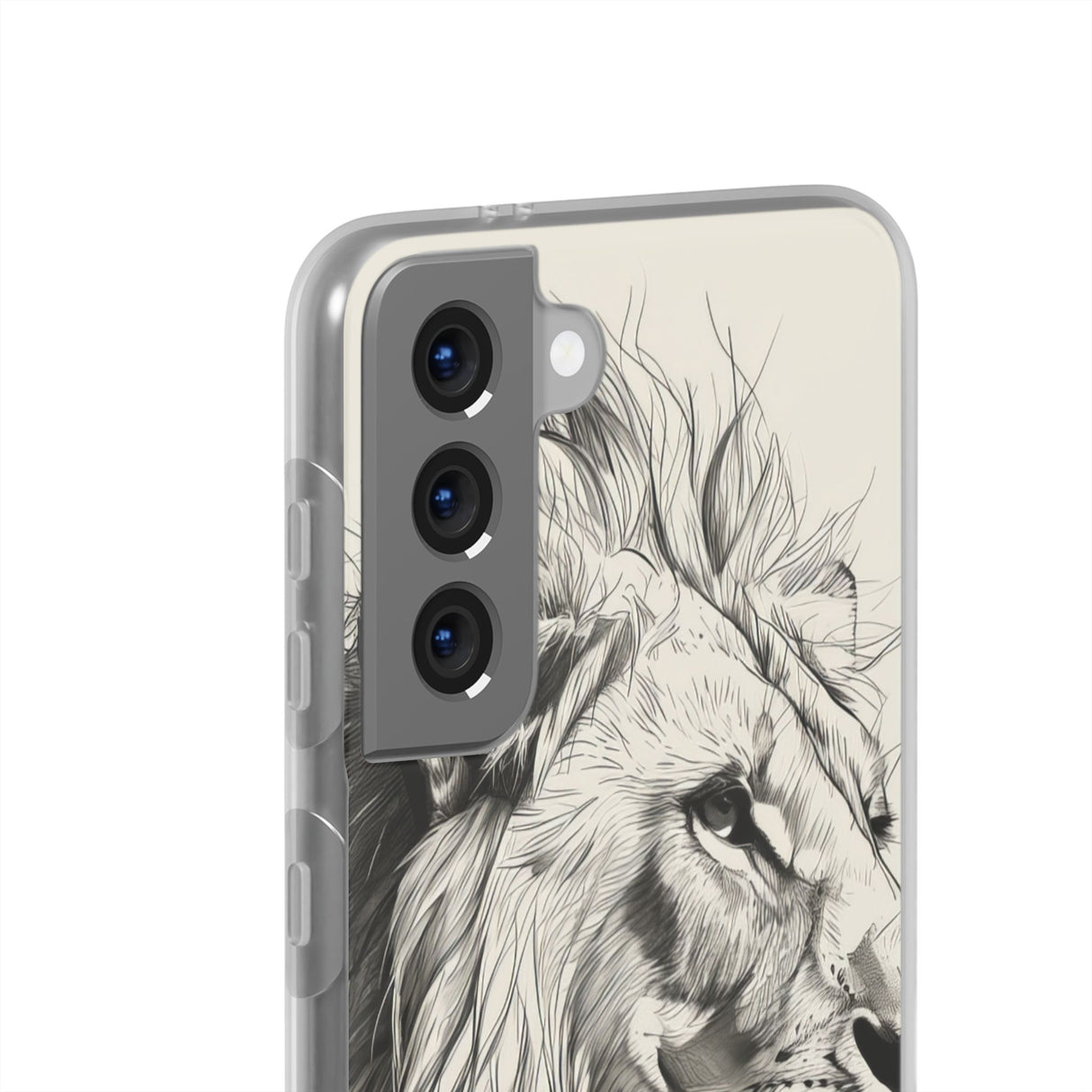 Majestic Linework Lion | Flexible Phone Case for Samsung Galaxy