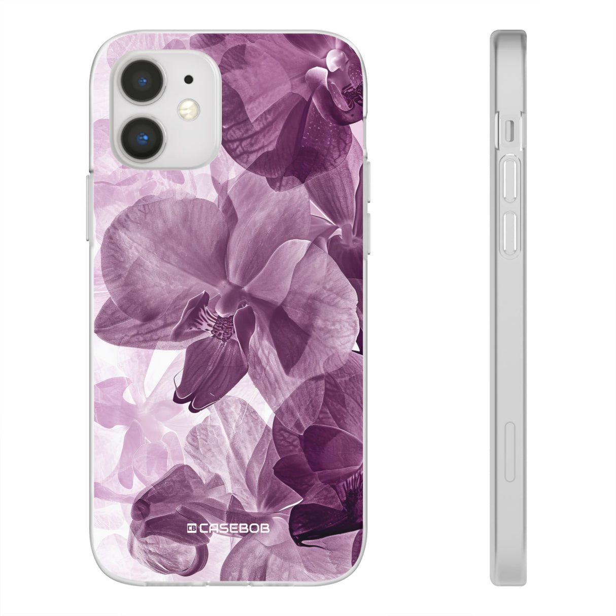 Strahlendes Orchideen-Design | Handyhülle für iPhone (flexible Hülle) 