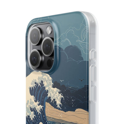 Cresting Blue Wave iPhone 15 Pro Max Case - Soft