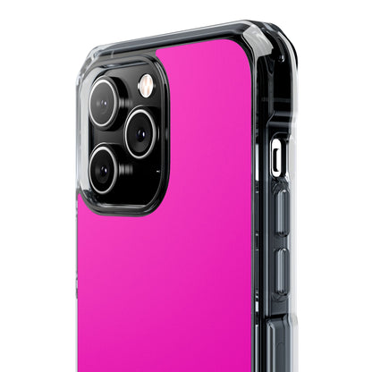 Shocking Pink - Clear Impact Case for iPhone