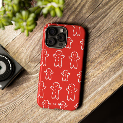 Gingerbread Men Play - iPhone Case