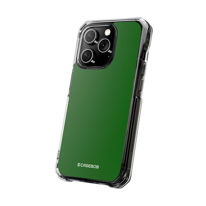 Dark Green - Clear Impact Case for iPhone