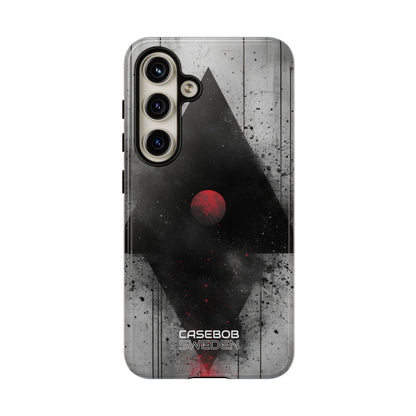 Crimson Core Geometry Samsung S24 - Tough