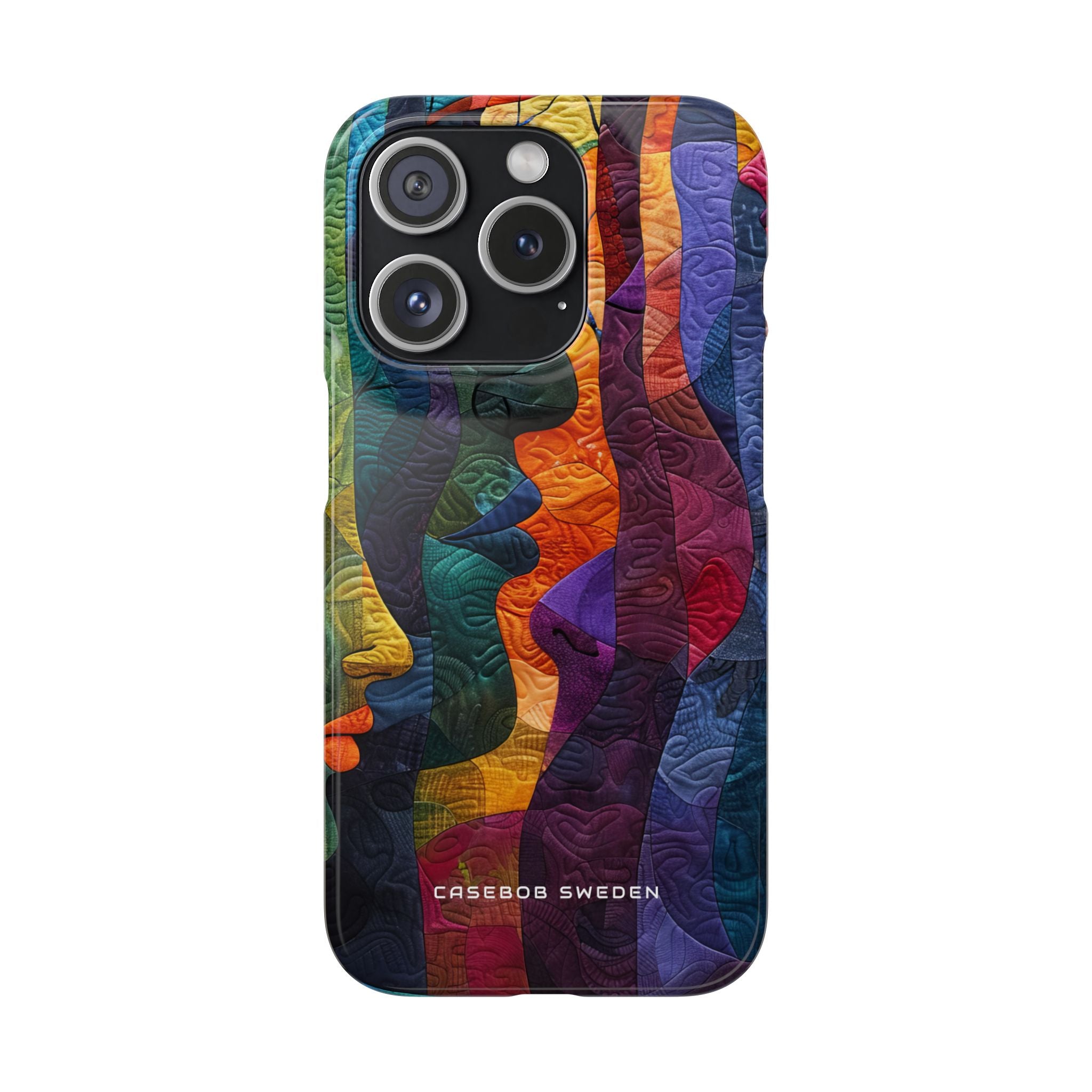 Harmonized Faces and Nature Fusion iPhone 15 - Slim Phone Case