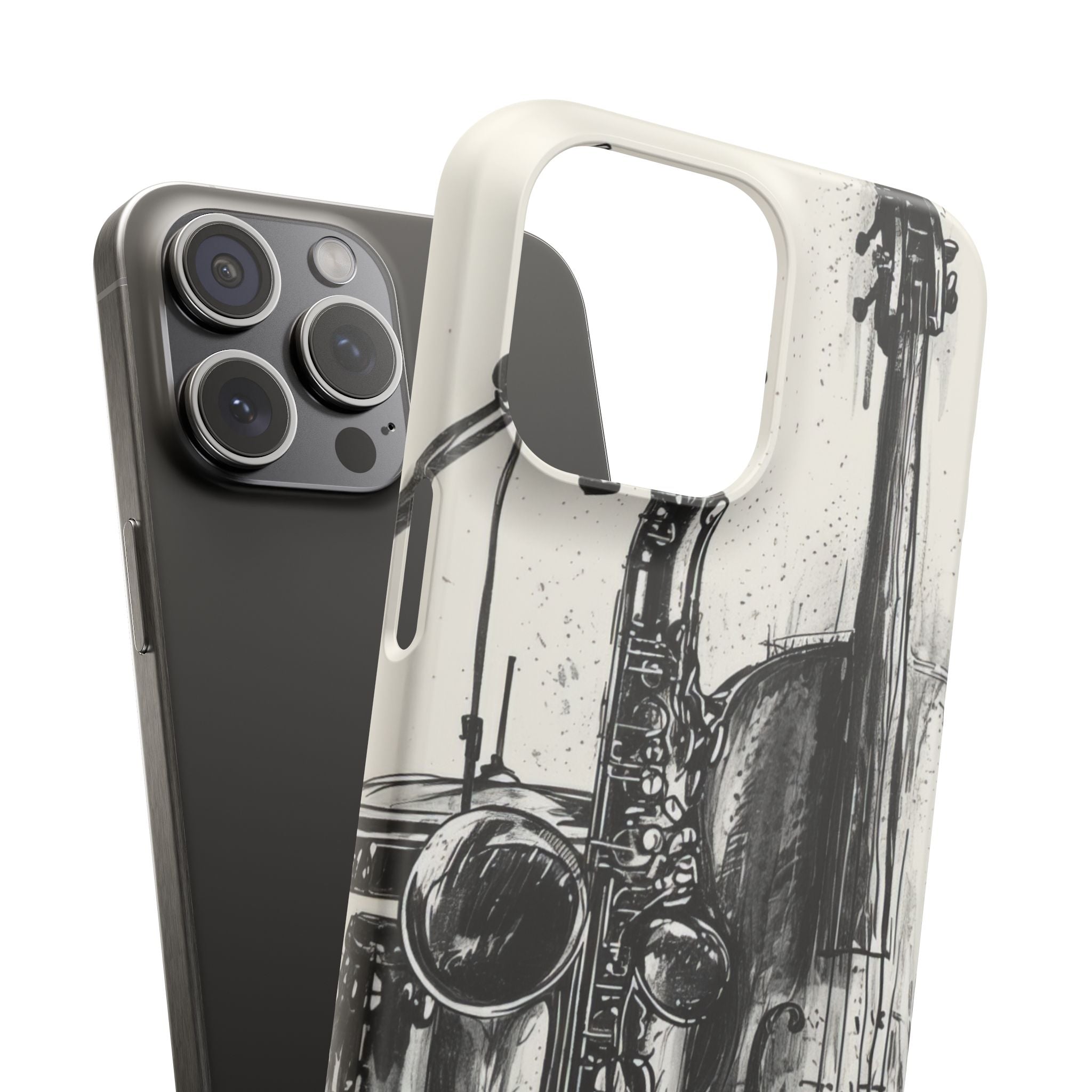 Jazz Instrument Line Symphony iPhone 15 - Slim Phone Case