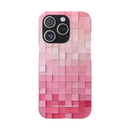 Gradient Pink Mosaic iPhone 15 - Slim Phone Case