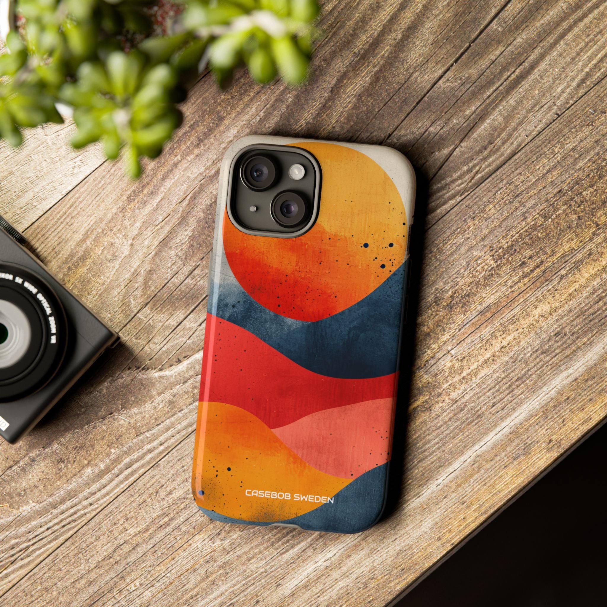 Sunburst Waves - Tough iPhone 15 Phone Case