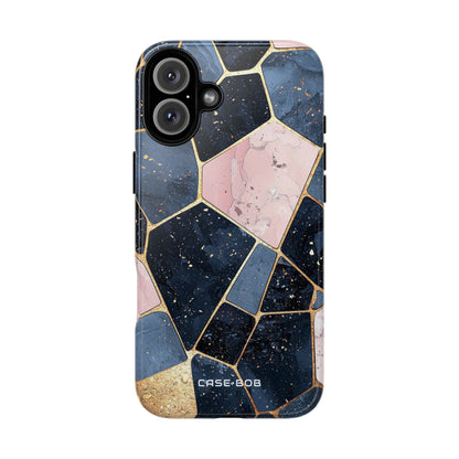 Golden Mosaic iPhone 16 Plus Case - Tough