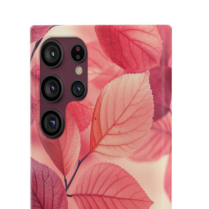 Pink Purple Nature Pattern - Slim Samsung S22 Phone Case