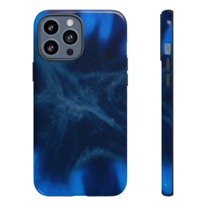 Blue Space Ink Art iPhone Case (Protective) iPhone 13 Pro Max Glossy Phone Case