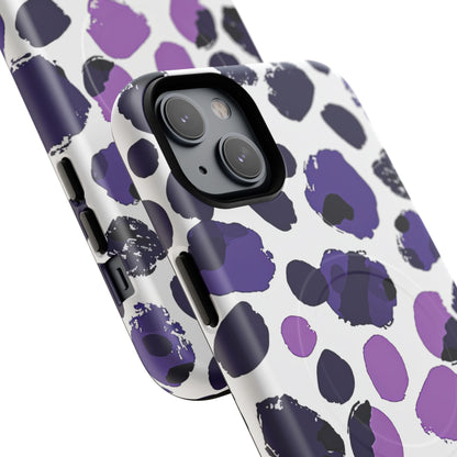 Purple Inkblots iPhone 14 | Tough+ Phone Case