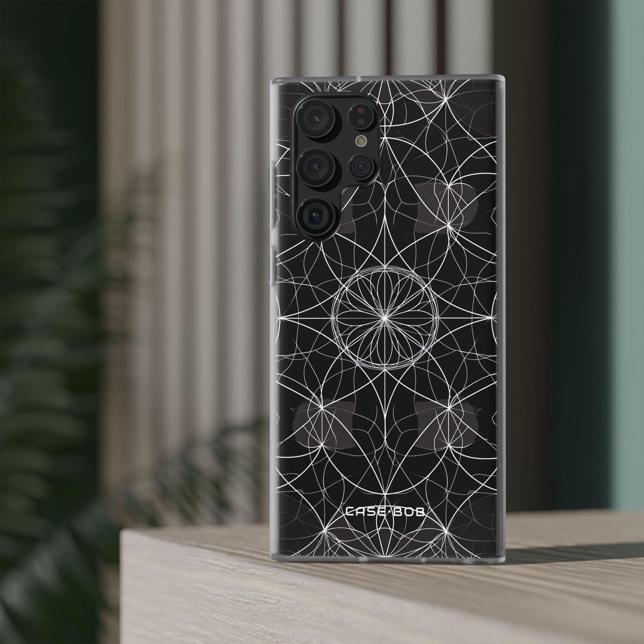 Radiant Petal Orbit Samsung S22 Ultra Case - Soft