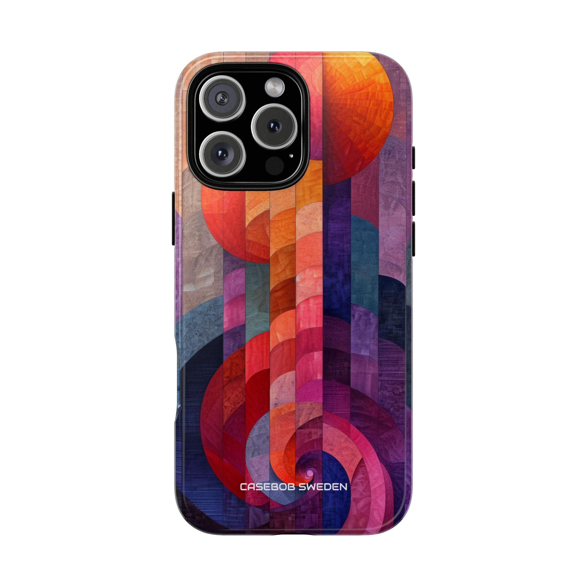 Purple Orange Abstract - Tough iPhone 16 Phone Case