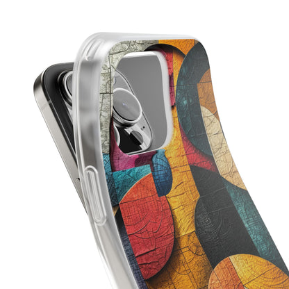 Vibrant Geometric Art - Flexi iPhone 16 Phone Case