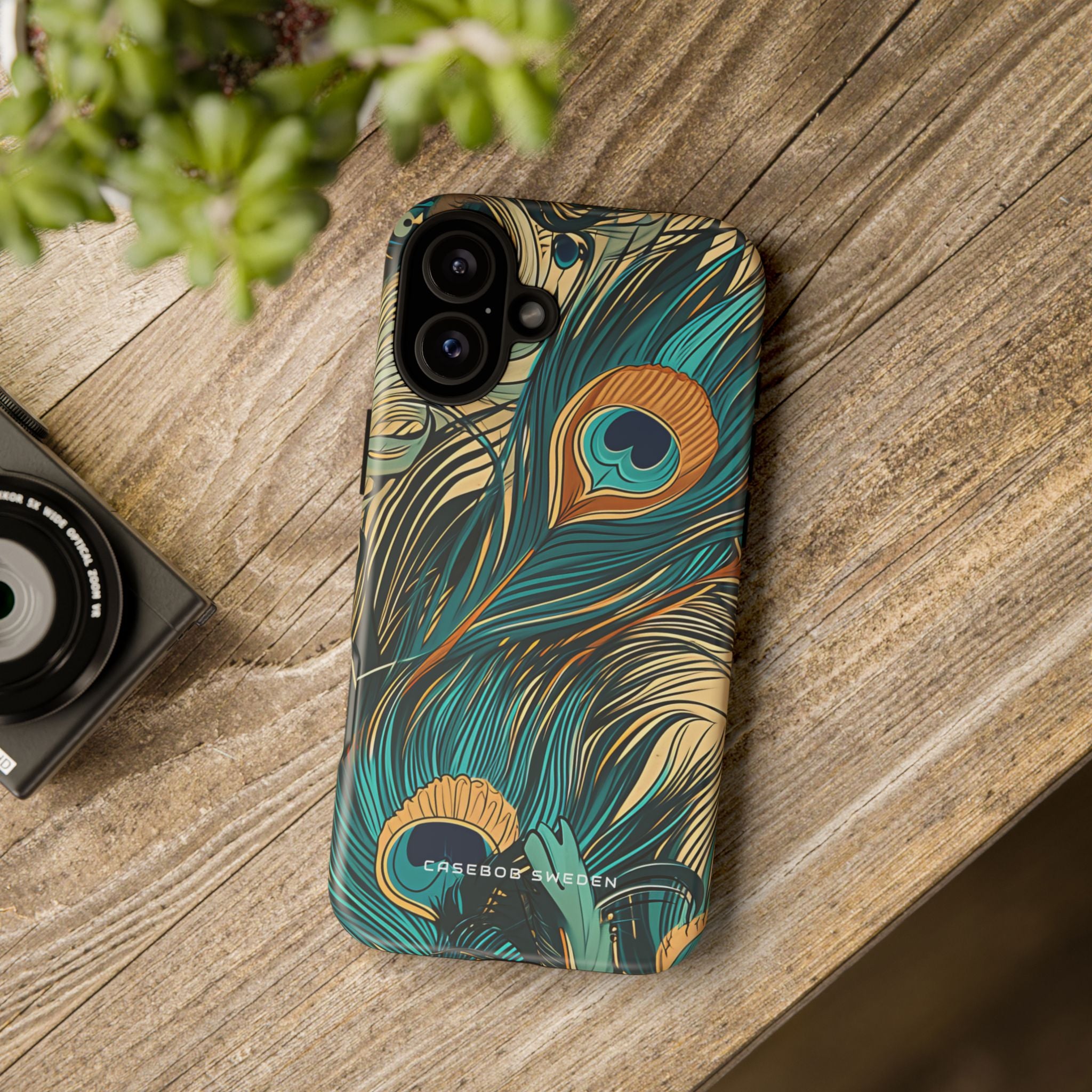 Art Nouveau Peacock Elegance iPhone 16 - Tough Phone Case