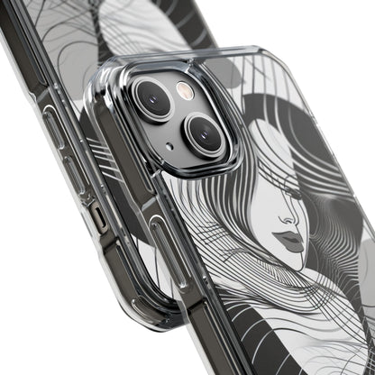 Orange Wave Motion iPhone 14 - Impact Clear+