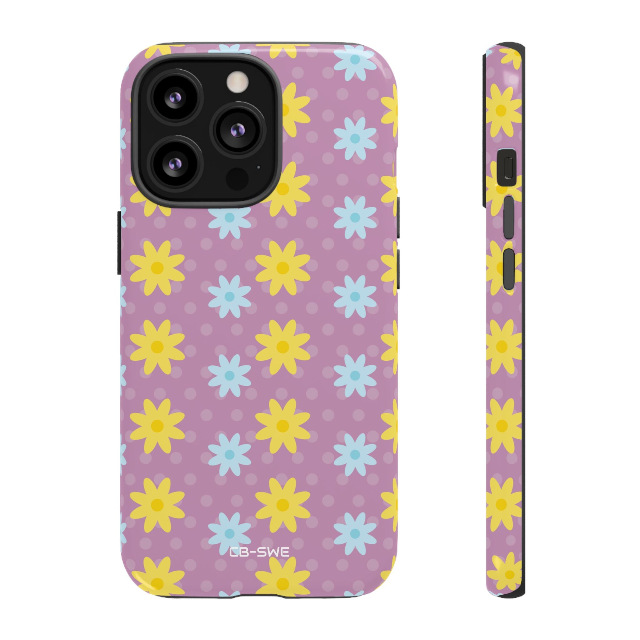 Flower Dots Dance - iPhone Case