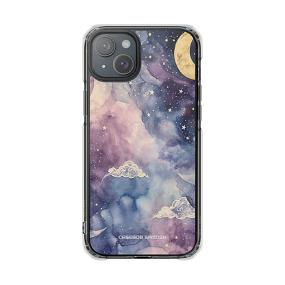 Dreamy Celestial Night - Clear Impact iPhone 15 Phone Case