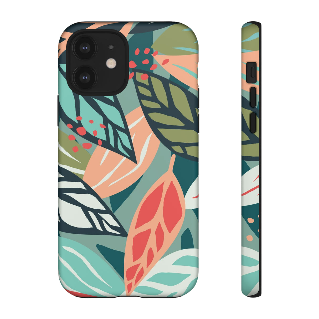 Mixed Tropical Leaf - Protective Phone Case